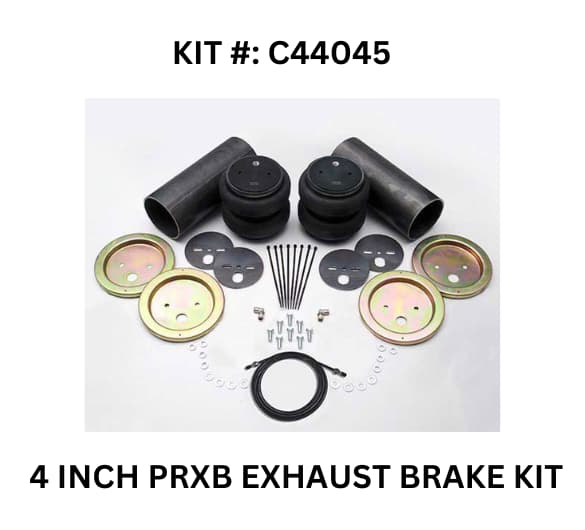 4-inch PRXB exhaust brake kit, model C44045 from Pacbrake, engineered for improved braking and vehicle control